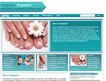 Tablet Screenshot of nagelpilz.eu